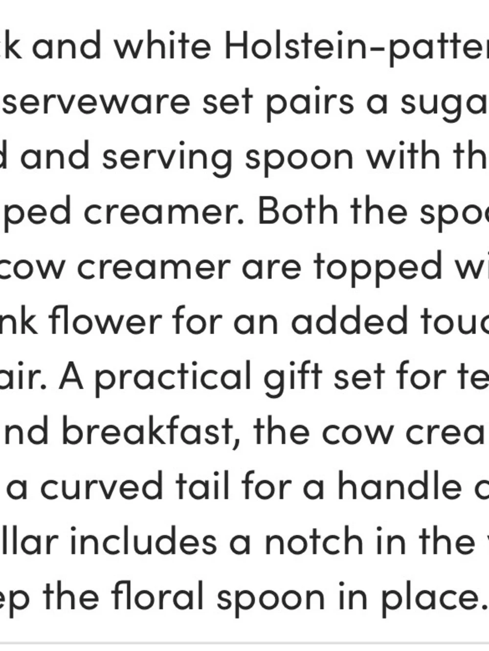 Cost Plus World Market Cow Creamer and Sugar Set- Comes w/Sugar Spoon. NIB.